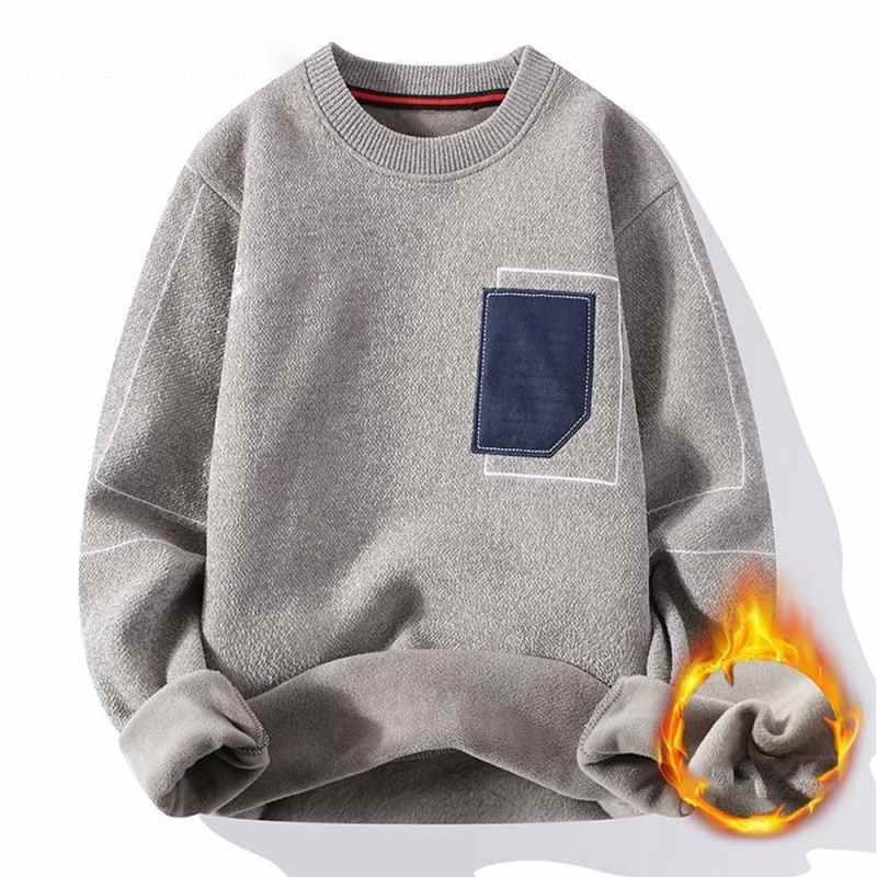 Men Sweater Autumn Winter Crewneck Casual Long Sleeve Sweaters Men Fashion Clothing Pullover Warm Tops Men Streetwear Clothes