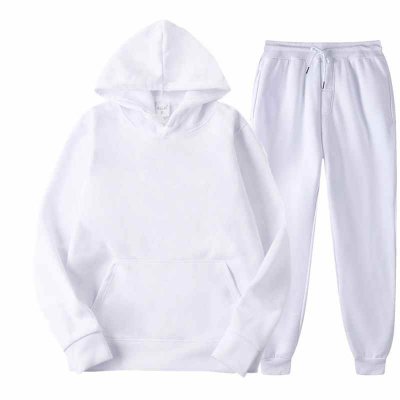 Hoodies Suit Winter Spring Solid Casual Tracksuit Women Fleece 2 Pieces Set Sports Sweatshirts Pullover Home Sweatpants Outfits