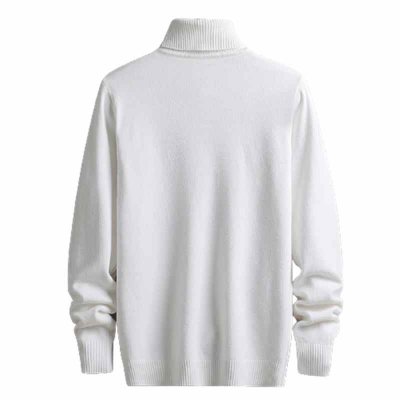 Turtleneck Sweaters Men Solid Pullovers Winter Knitted Sweater Turtleneck Pullovers Black Gery Winter Warm Sweater Men Clothing