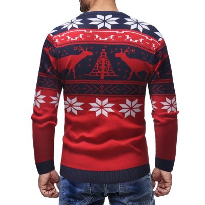 Male Thin Fashion Brand Sweater For Mens Cardigan Slim Fit Jumpers Knitwear Warm Autumn Christmas Deer Sweater Casual Clothing